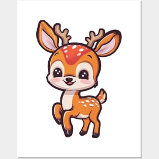 Baby Deer Cute Posters and Art